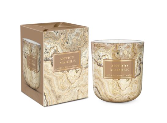 Świeca zapachowa w szkle Marble Golden & Antico