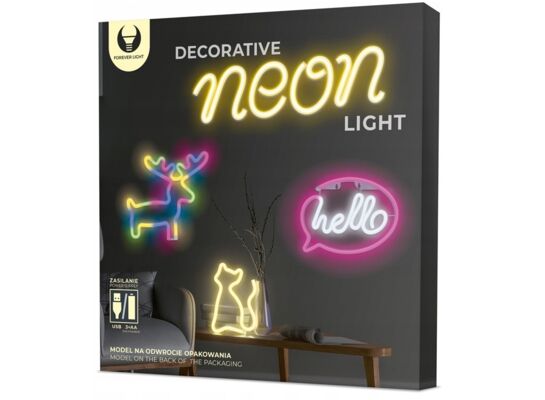 Neon LED łoś wielokolorowy FLNE12 forever light