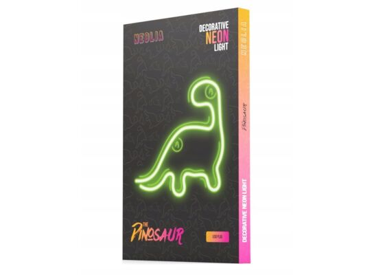 Neon LED dinozaur zielony NNE01 neolia