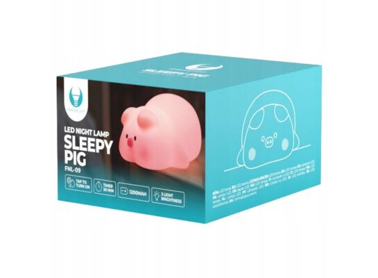 Lampka nocna LED śpiąca świnka FNL-09 forever light