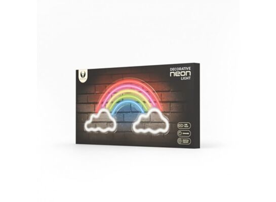 Neon plexi LED tęcza w chmurach wielokolorowy FPNE32 forever light