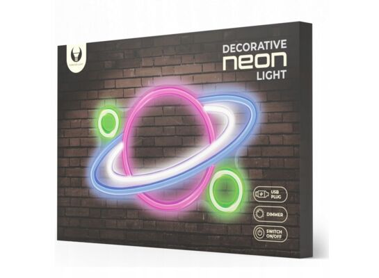 Neon plexi LED planet wielokolorowy FPNE05X forever light