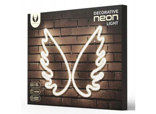 Neon plexi LED skrzydła biały FPNE09X forever light