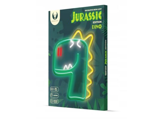 Neon plexi LED jurassic dino zielony FLNJ02 forever light