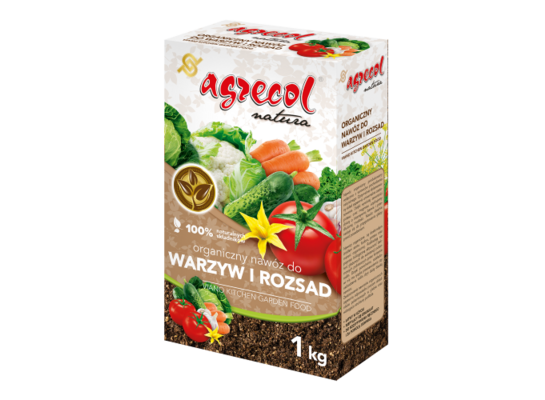 Nawóz organiczny do warzyw i rozsad 1 kg Agrecol
