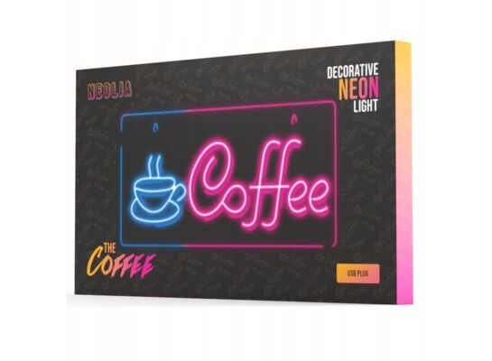 Neon plexi LED coffe niebiesko-różowy NNE11 neolia