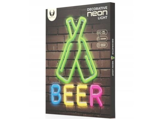 Neon plexi LED beer wielokolorowy FPNE08X forever light