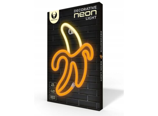 Neon LED banan biało-żółty FLNE10 forever light
