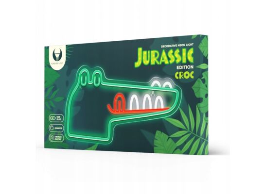 Neon plexi LED jurassic krokodyl zielony FLNJ03 forever light