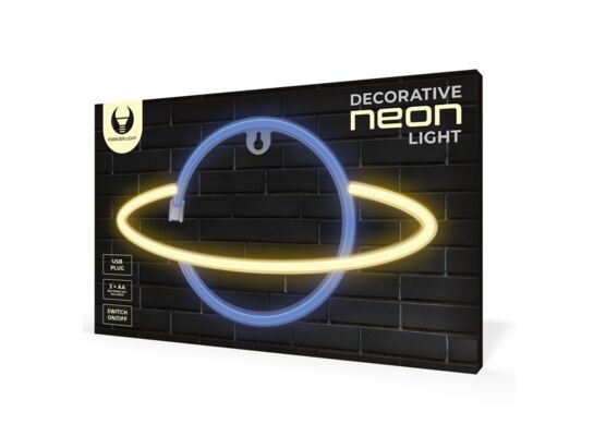 Neon LED saturn żółto-niebieski FLNE11 forever light