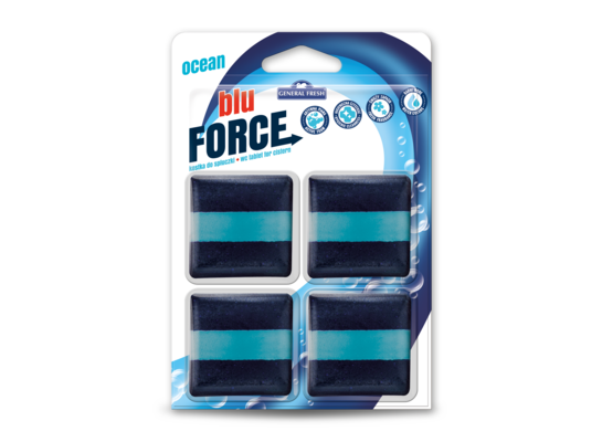 Kostka do spłuczki Blu Force kwadrat 4 sztuki General Fresh