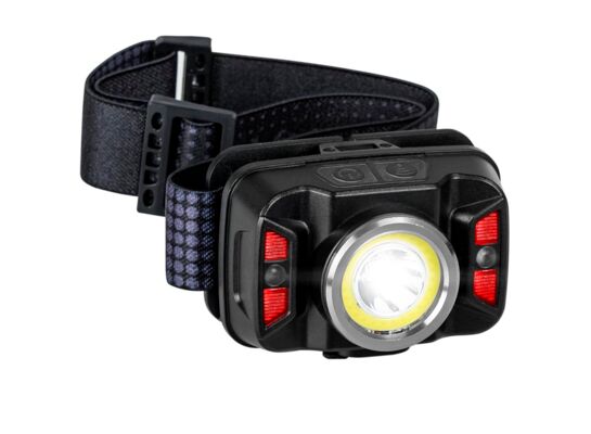 Latarka czołowa akumulatorowa z czujnikiem ruchu XTE 5 W + COB 10 W VA0025 vayox