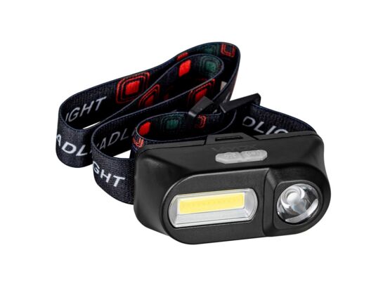 Latarka czołowa akumulatorowa XPE + COB VA0115 vayox