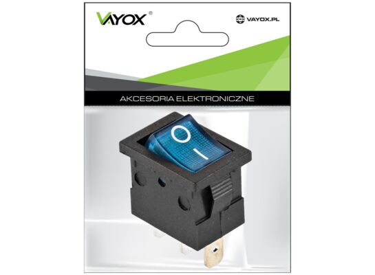 Przełącznik MK1011 podświetlenie niebieski 230 V PRK0120C vayox