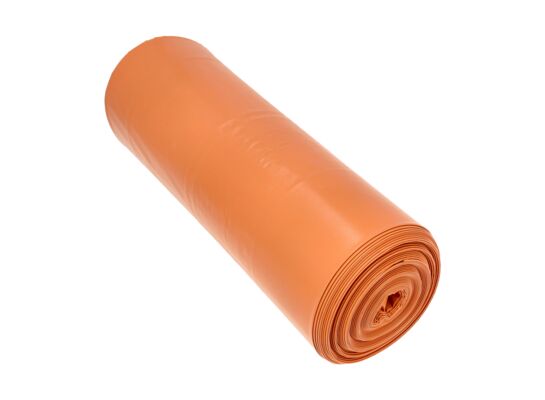 Worki budowlane extra mocne dwuwarstwowe pomarańczowe 240 l grubość 70 μm 10 sztuk Scley