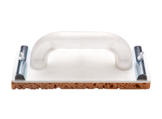 Paca szlifierska z polistyrenu z zaczepami i gąbką biała 23 x 8 cm grubość podkładu 15 mm Küssner