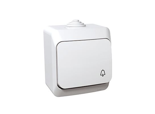 Przycisk "dzwonek" biały Cedar Plus