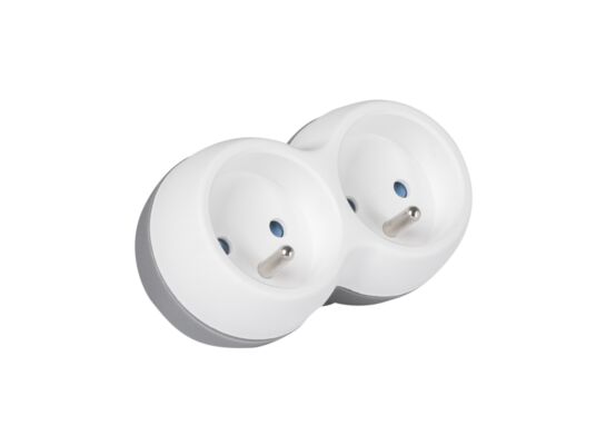 Rozgałęźnik sieciowy 2 GN z uziemieniem LB0166-2 libox