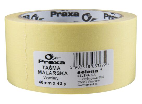 Taśma malarska maskująca 48 mm x 40 yd PRAXA