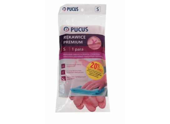 Rękawice premium S różowy Pucuś