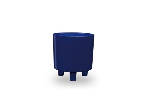 Osłonka ceramiczna Piso 24 cm granatowa