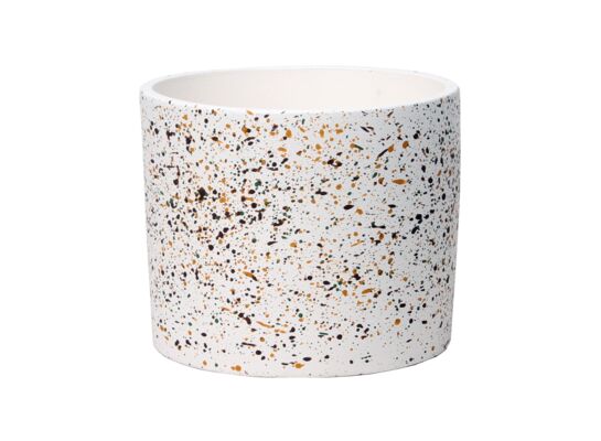 Osłonka ceramiczna Prado 12,5 cm biały - lastryko