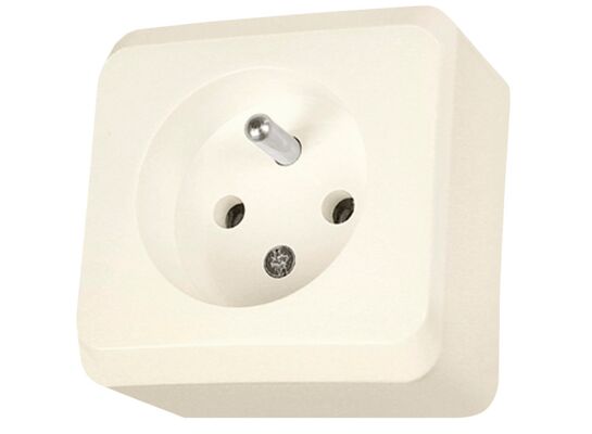Gniazdo 2P + PE beżowe Prima