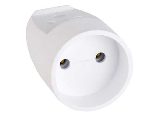 Gniazdo przenośne 1-krotne b / u białe Schneider-Electric