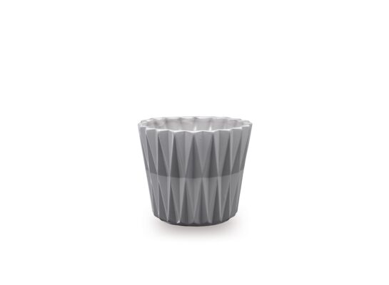 Osłonka Geometric 10,5 cm szary