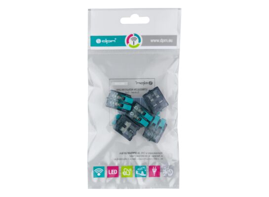 Szybkozłączka instalacyjna linka 2 x 4 mm2 5 sztuk