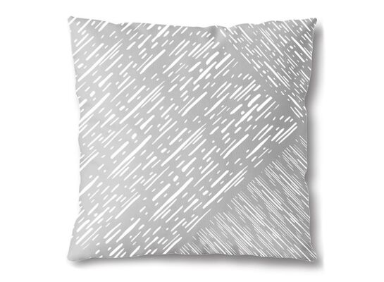 Poszewka metallic 40 x 40 cm szaro-biały