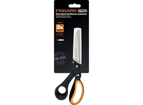 Nożyczki Amplify 24 cm czarno-pomarańczowe Fiskars