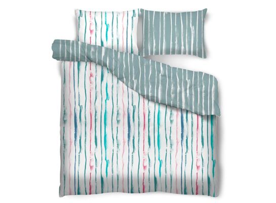 Komplet pościeli satyna Bella Notta 220 x 200 cm + 2 poszewki 70 x 80 cm wielokolorowy