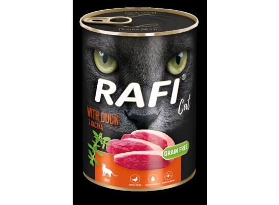 Karma mokra dla kotów RAFI z kaczką 400 g RAFI