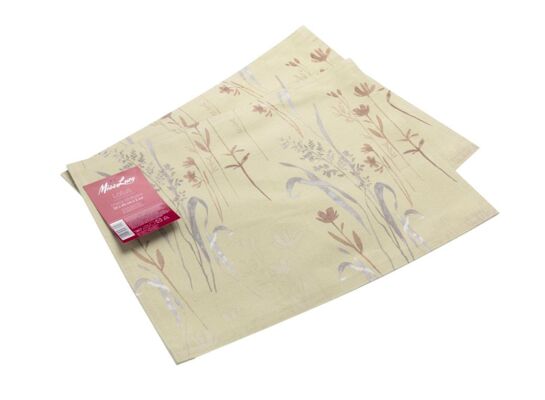 Podkładki pod talerze 2 szt 35 x 45 cm lotus beżowy
