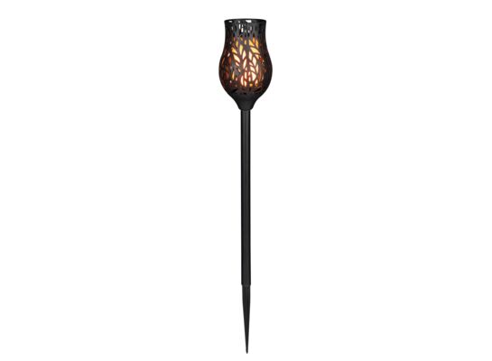 Lampa solarna ażurowa 7,8 x 7,8 x 53,2 cm czarny