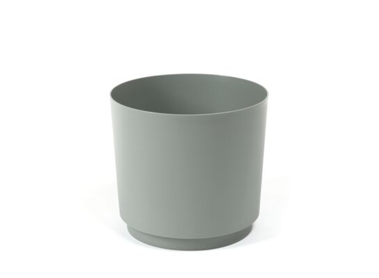 Donica z podstawką AURA 15,2 x 14,5 cm szarozielony