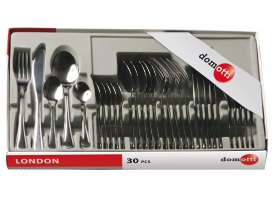 Komplet sztućców 30 elementów srebrny