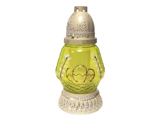 Znicz szklany wielkanocny L-670 21,6 cm