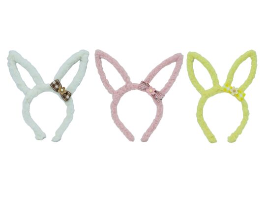 Opaska uszy królika 24 cm mix