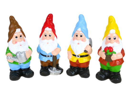 Figura ogrodowa krasnal 15 x 11 x 30 cm mix