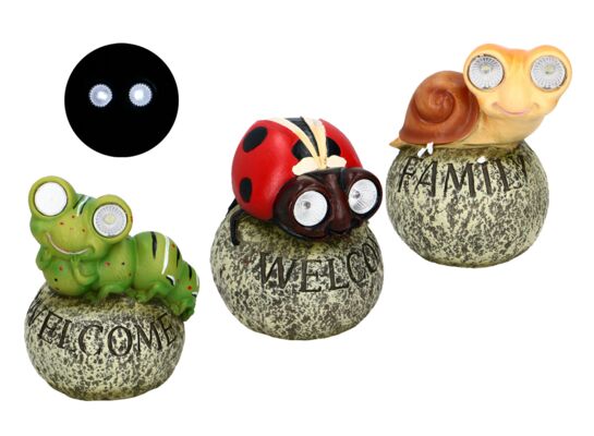 Figura ogrodowa solar 11 x 10 x 14 cm mix