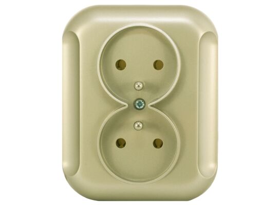 Gniazdo podwójne z uziemieniem GPT-6T + Z TOPAZ