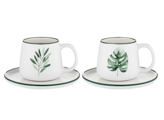 Filiżanka ze spodkiem Jungle 240 ml biały