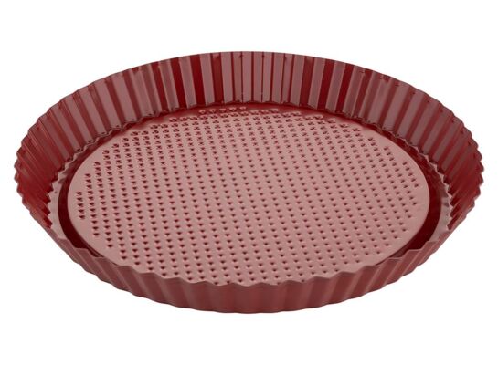 Blacha do tarty Delis 28 cm bordowy