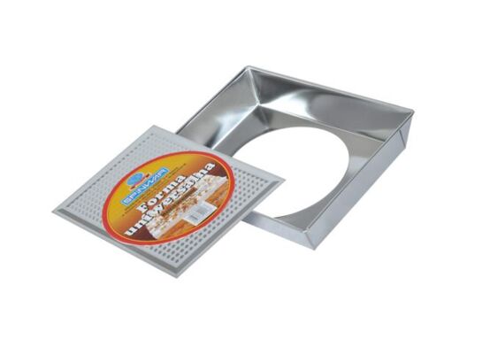 Blacha do pieczenia z wyjmowanym dnem 36 x 23,5 x 6 cm srebrny