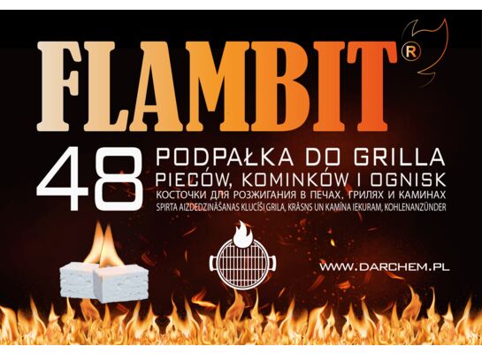 Podpałka biała 48 kostek FLAMBIT