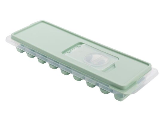 Foremki na kwadratowe kostki lodu z pokrywką 26,5 x 9 x 3,5 cm miętowy