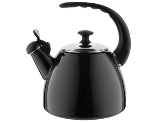 Czajnik emaliowany gładki Aperto 2,2l czarny