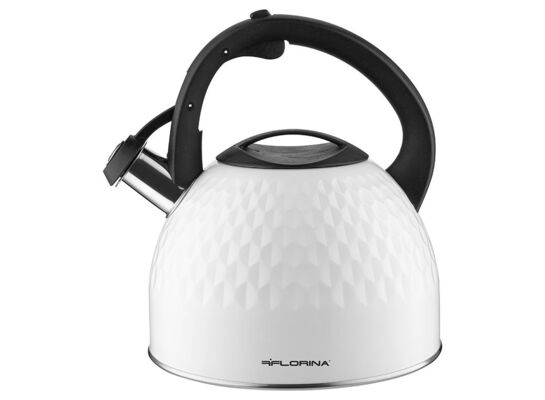 Czajnik nierdzewny 2,5 l Small Diamond biały